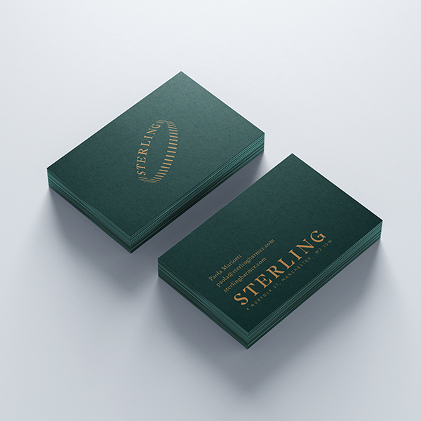 STERLING business cards designed by MOJO