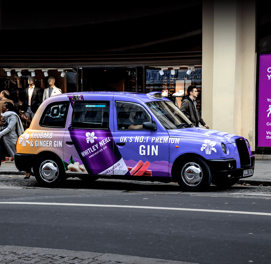 Whitley Neill taxi wrap