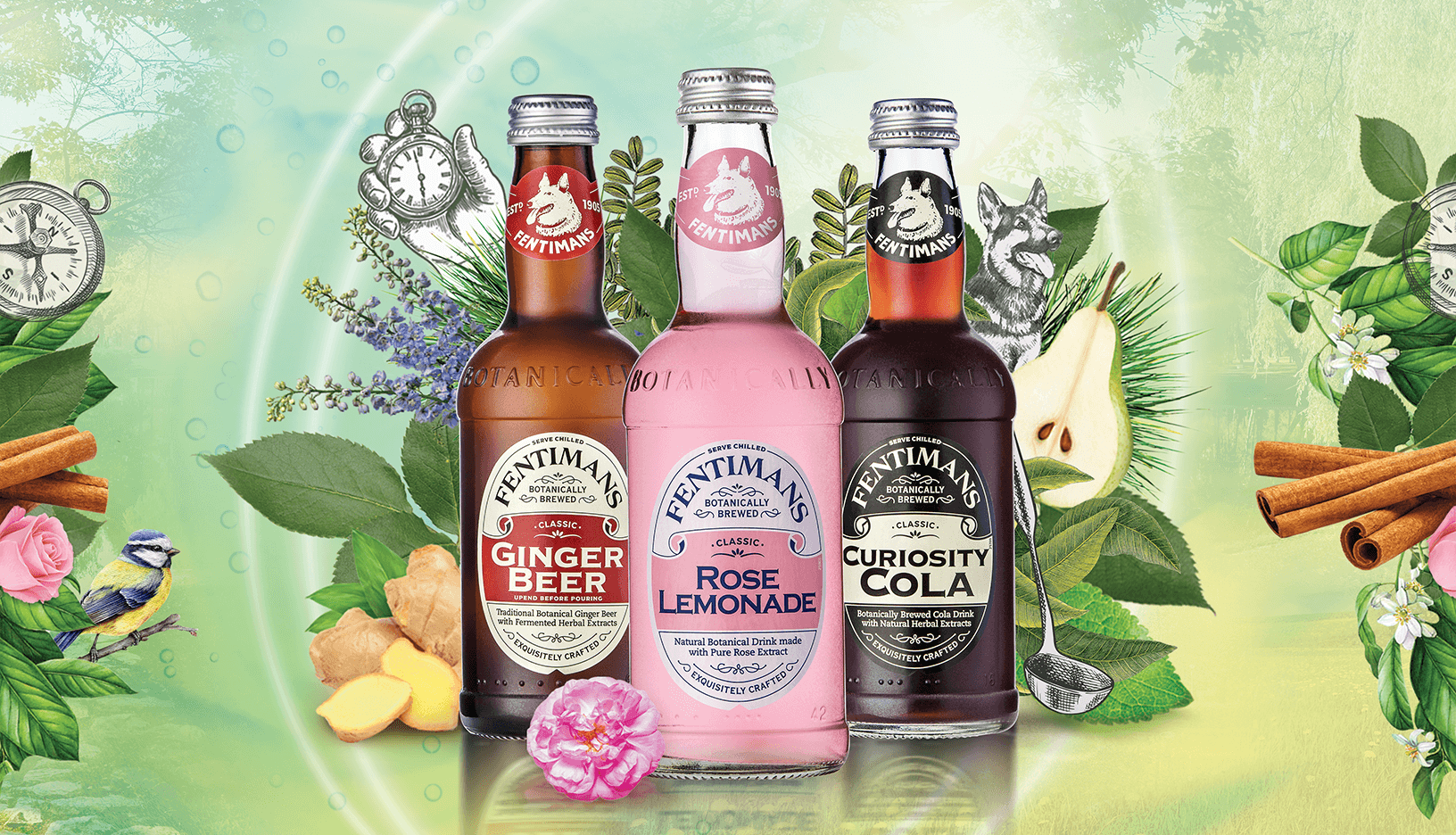 A range of Fentimans bottles