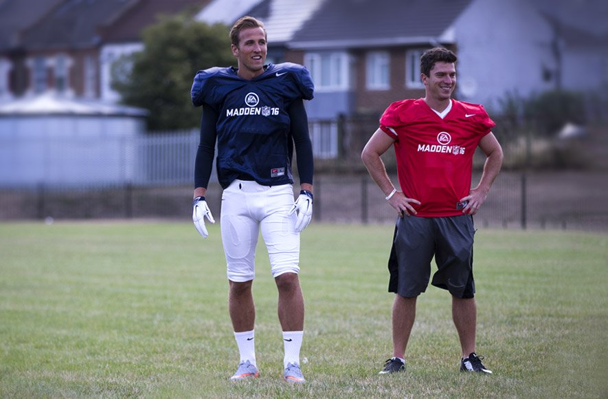 Harry Kane shaping up for a kick