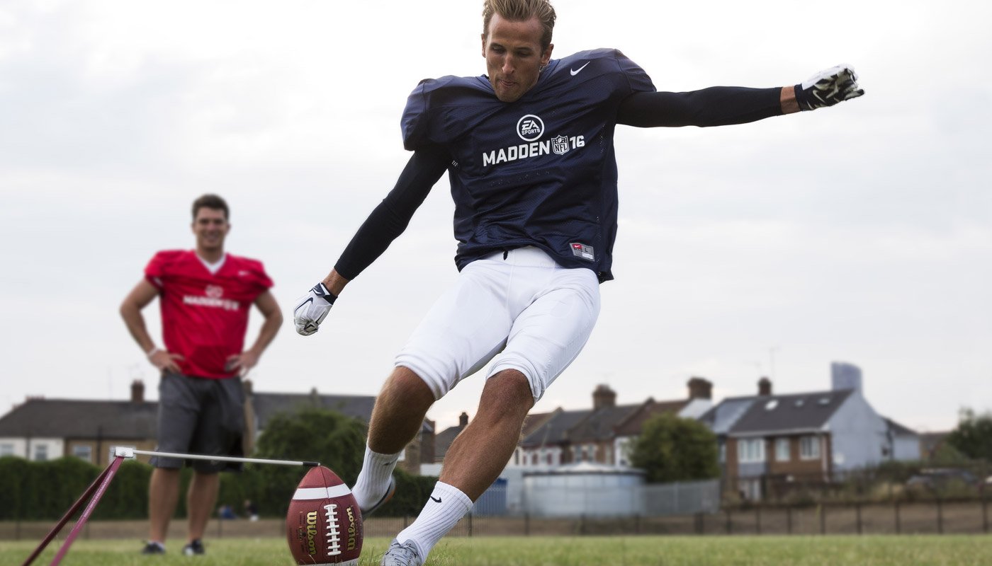 Harry Kane kicking for a Field Goal