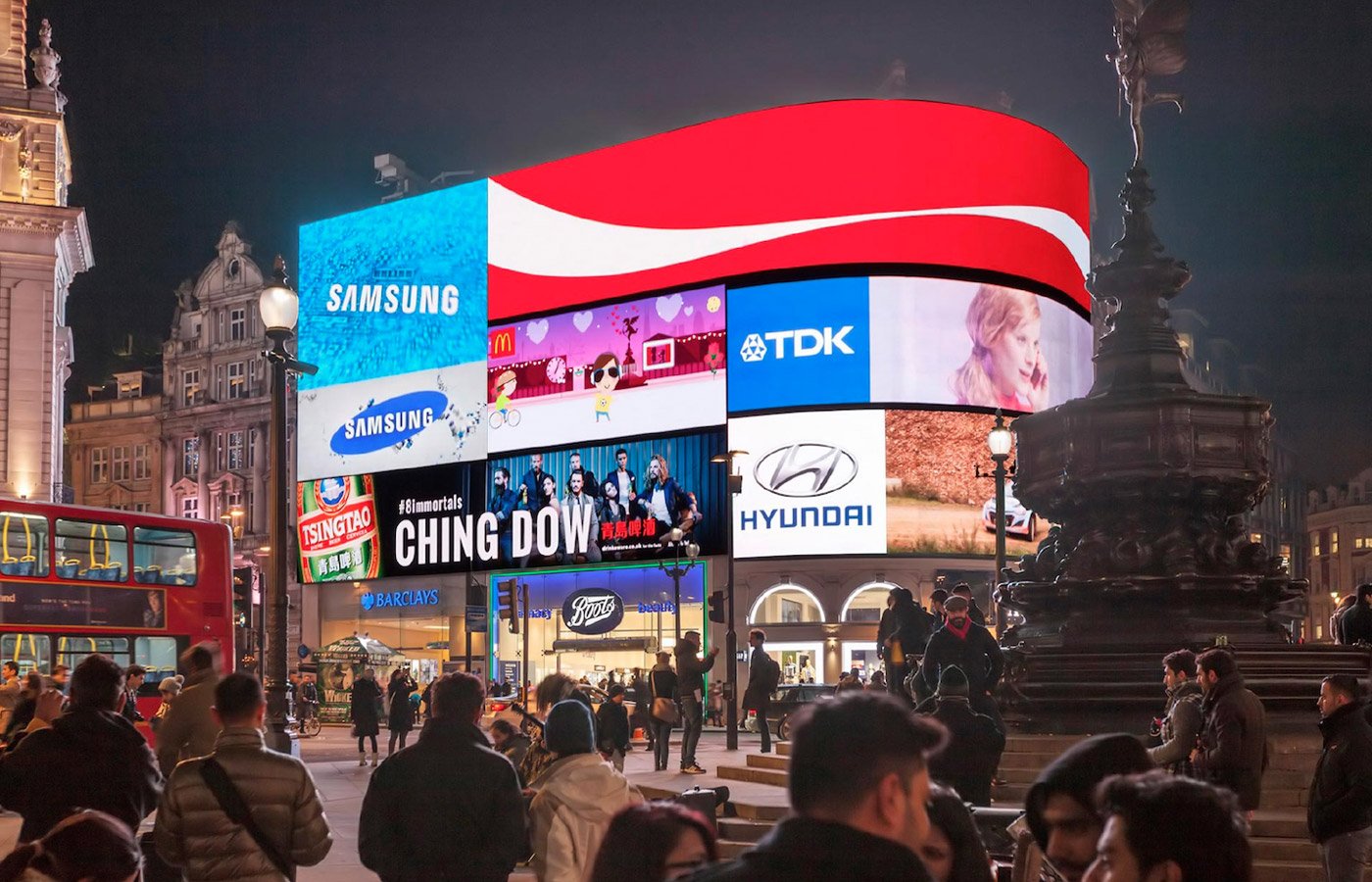 The ad in Piccadilly Circus