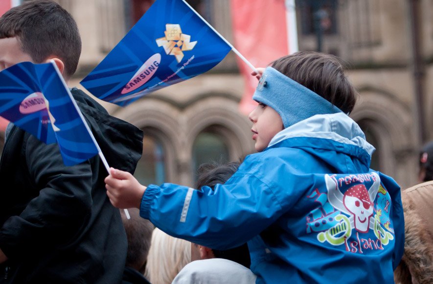 Samsung flag waving